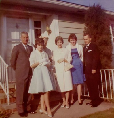 Easter 1963: Earl, Bonnie, Edie, Cherie, Amy and Dick