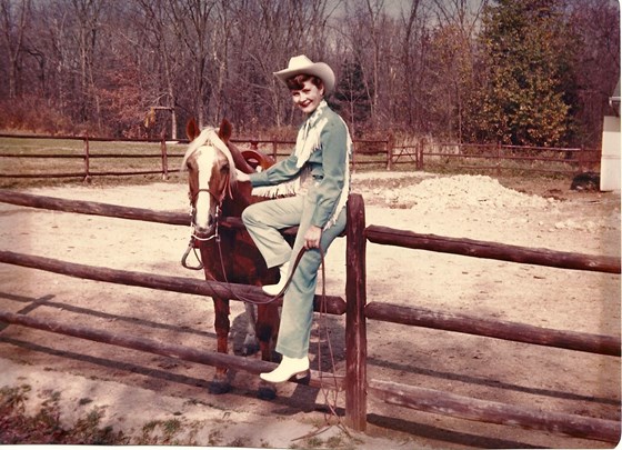 Cherie, the Wrangler, and Twinkle, the Palomino