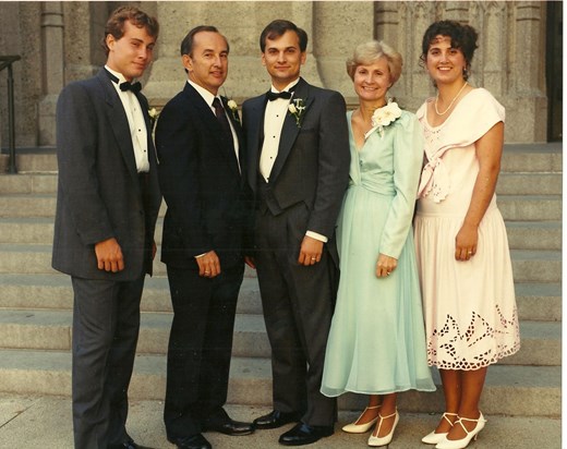 Family Portrait, Greg's Wedding, San Francisco, 1989