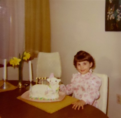 Kristi's 1970 Lamb Birthday Cake, a Cherie Exclusive