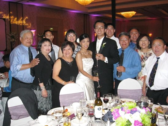 At Liz's wedding reception in July 2011