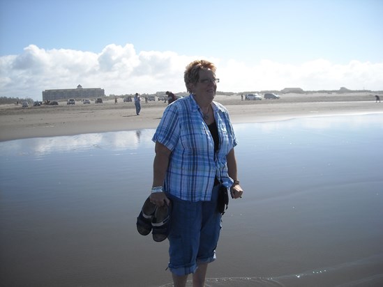 Always in the ocean: In 2010 Mom and I took a trip to Washington together. We had such a blast.
