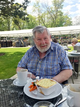 Dad at Hiliers, their favourite place for Friday lunch