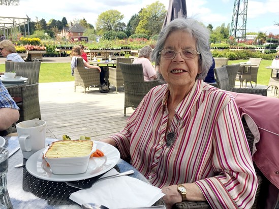 Mum at Hiliers, their favourite place for Friday lunch