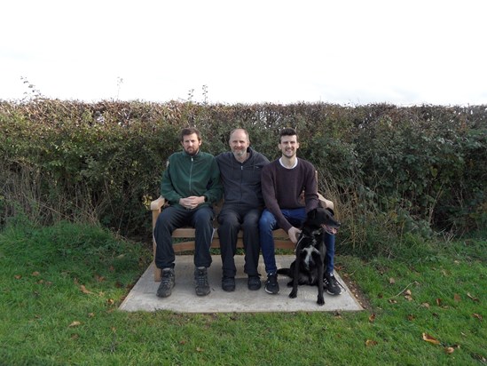 Bench placed in memory of Claire in the playing fields behind Little Bears, St Leonards