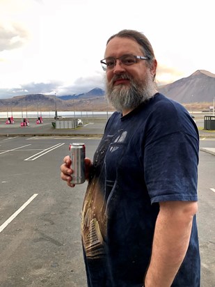 Rest stop at the end of a long day, Iceland