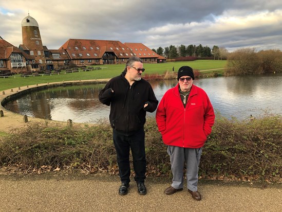 Jef and Dad, Caldecott Lake