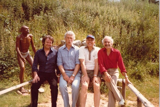 Bob loved Wembley Tennis and Sial Club . Here he is with some of his friends …