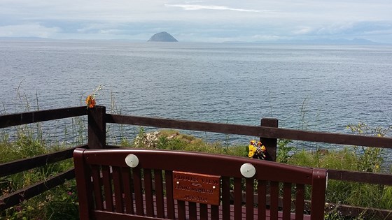 Dad's Bench at Caravan park