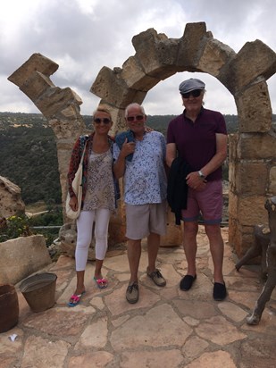 John with Kassie & Mike having a great time in Cyprus