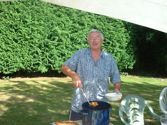 One of Roy's garden parties