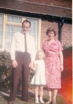 me,mom and dad outside 73 amblecote av