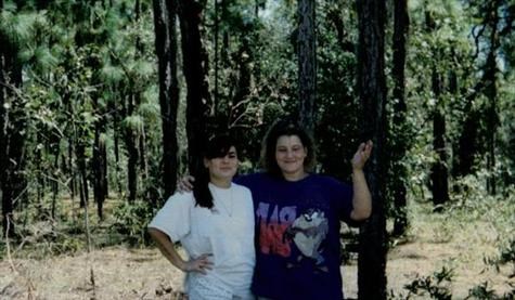 Lynne and Cari camping trip