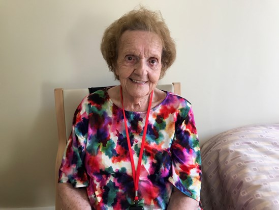 Vera on her 90th birthday 1 June 2018