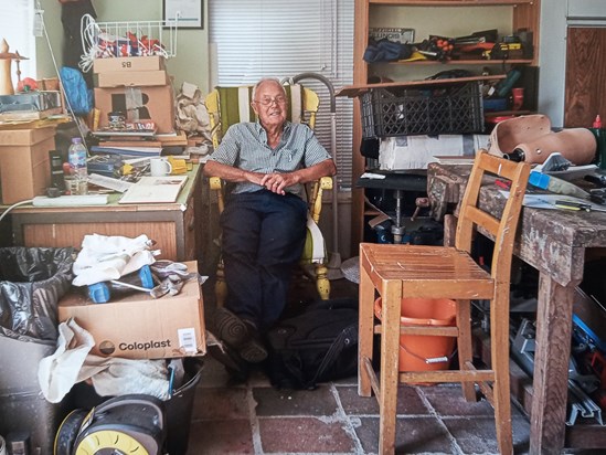 Harry at Men Shed