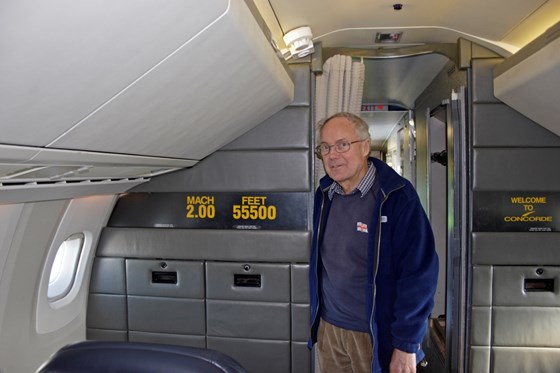 Harry on Concorde February 2007