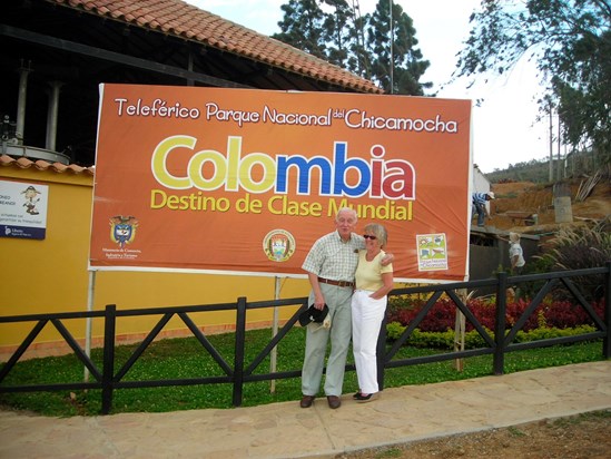 Peter and Shirley in Colombia.  One of their many visits.