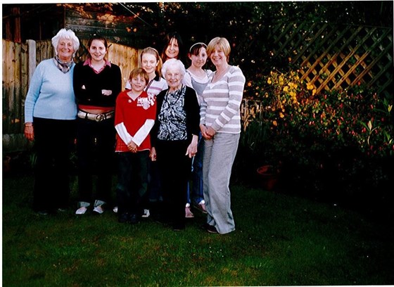 Mum with Amy's family 2006