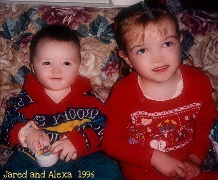 Jared (age 1), and his Angel Sister, Alexa, age 4, 1996