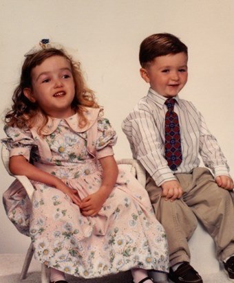 Jared  and his Sister, Alexa, 1996