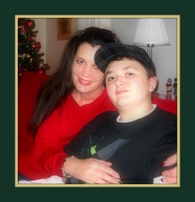 Jared and I, Christmas 2008. How proud I am of my son!