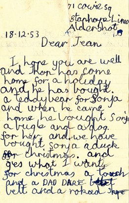 Dad's letter as a young boy pg1