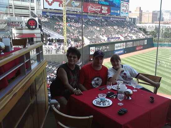 At the tribe game, Jason, Mia and Me
