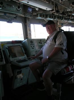 Dan happy being in charge of HMS Argyle Malta 2008