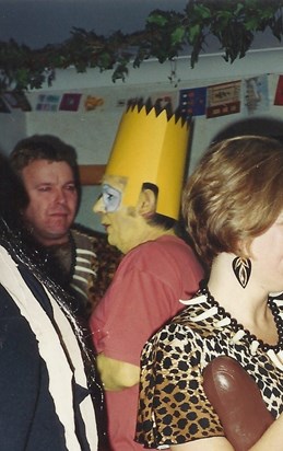 .... and as Bart Simpson - another fancy dress party!