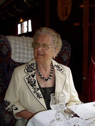 An adventure on a proper steam train for Joan's 90th birthday.