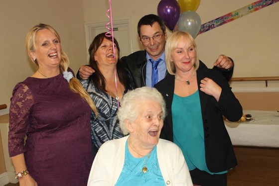 Ivy 90th Birthday - All smiles