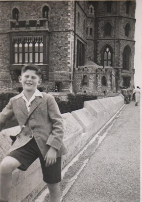 Ashley's first visit to Windsor Castle - little did he know he would visit again many times with his daughters and grandsons