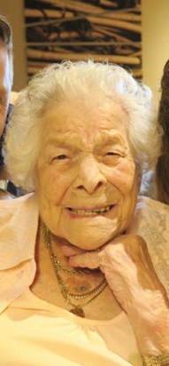 Nan on her 101st birthday