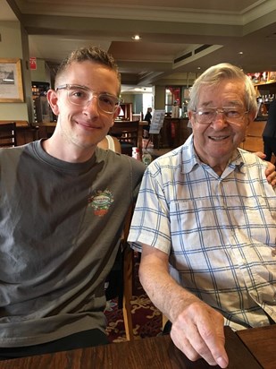 Eden with his Grandpa - Summer 2019