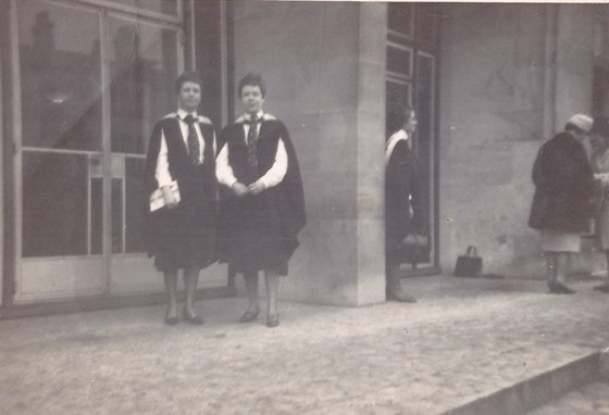 Roseanne and Primrose graduating from Manchester University