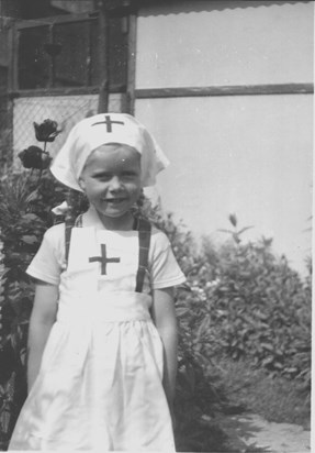 Babs in Garden at No 58 (not sure of year)