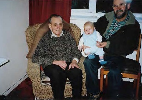 Terry with Uncle Cyril and Isaac