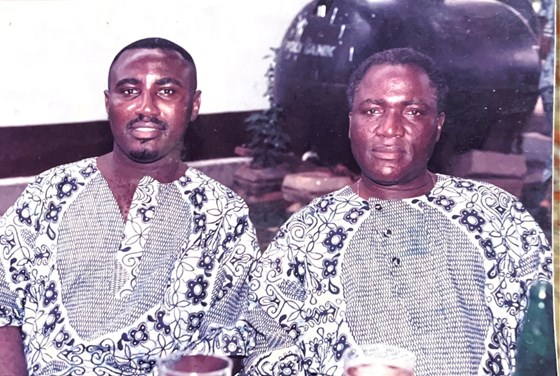 Dr Albert Kwaku Akpalu Snr with his son, Dr Albert Kwaku Akpalu Jnr