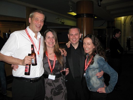 With Jan and Brendan at Snooker Ally Pally