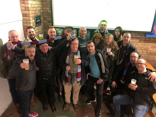 591BEEC2 7683 431D 8BD6 0F158CF4B129 Beer Merchants Tap, our match day haunt. Phil, Gary K, Reece, Gary S, Lawrence, Luke, Phil W, Jim, Reece, Graham, Chris and Michael ❤️