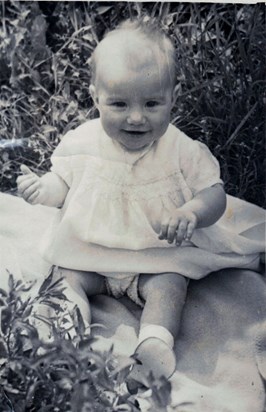 Carol's earliest photograph that I have been able to locate - born 18 September 1947.