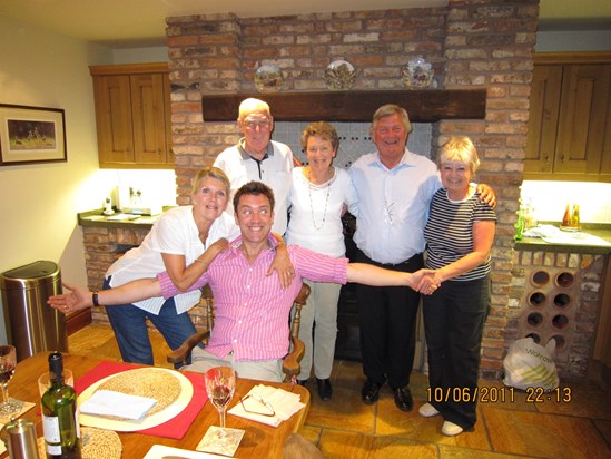 Carol at Maple Lodge, with the "Underwood clan", just 6 weeks before she died on 27th July 2011.