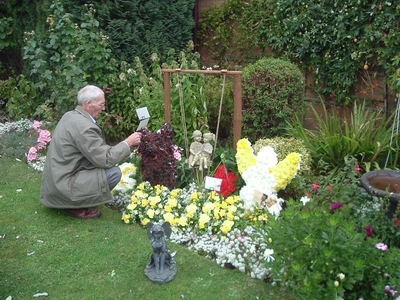 Dad and Floral Tributes
