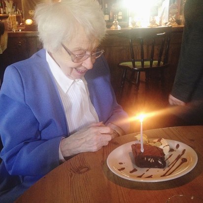 On her 101st birthday