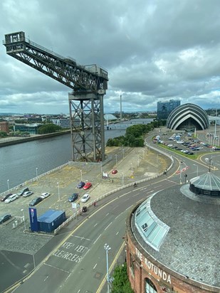 Taken from above at Finnieston Crane (we are stood at the bottom of the crane)