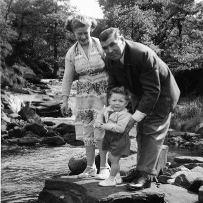 Stephen with his Mummy and Daddy, 1957 (2)