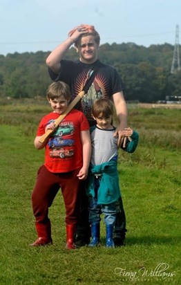 Your Grandsons out for a trek with me x