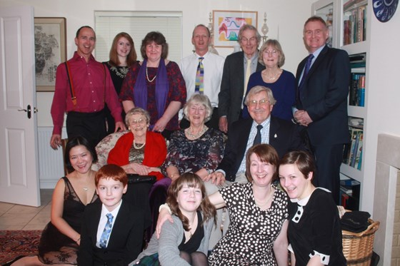 Peter's family celebrate his 90th