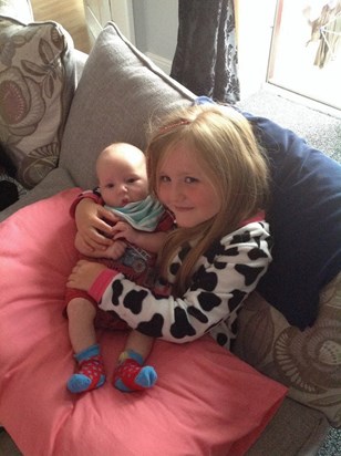 Baby Harry with his little sister x