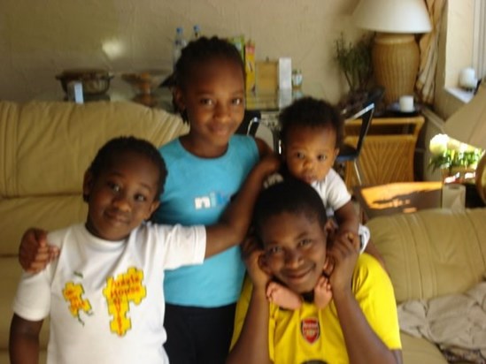 Eli with his brothers and sister (Malachi, Reesha & Stephan)